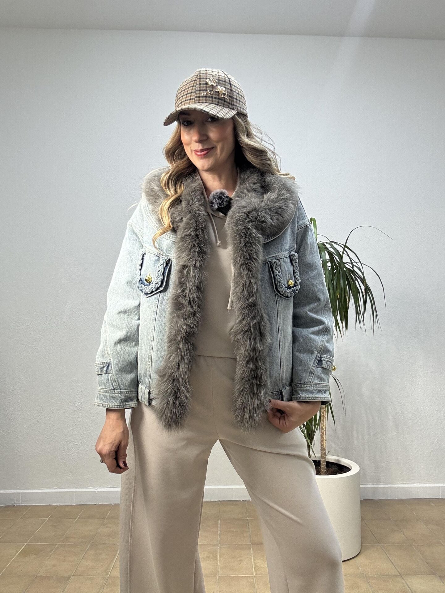 İTHAL KÜRKLÜ JEAN MONT STD - Gri