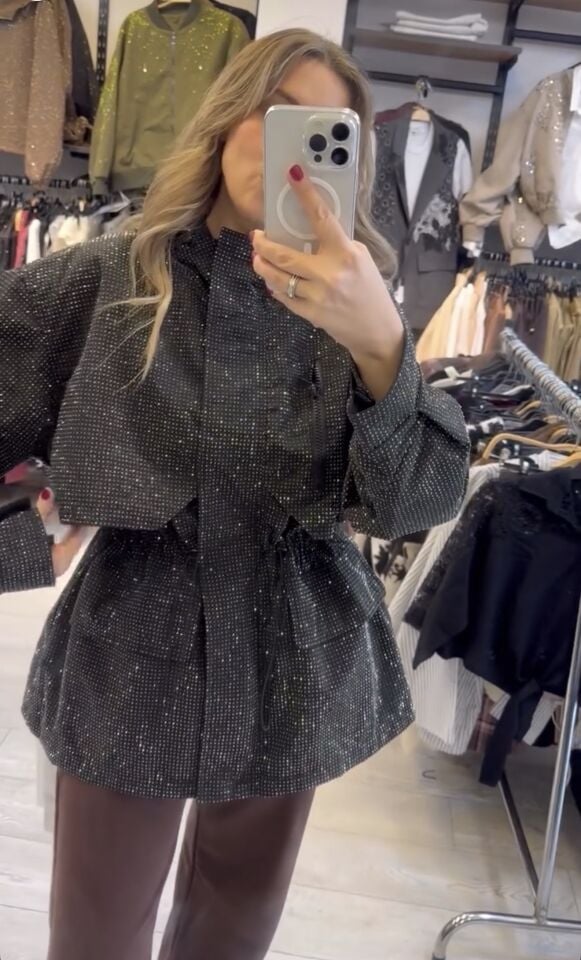 İTHAL UZUN TAŞLI TRENÇKOT STD - Siyah