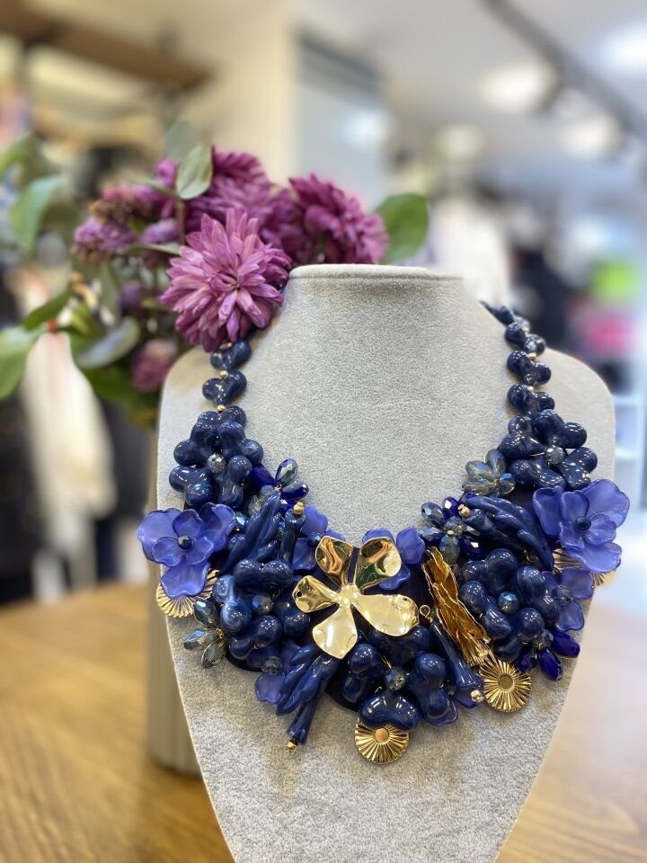 İTH. ÇİÇEKLİ KALPLİ  KO MAVİ