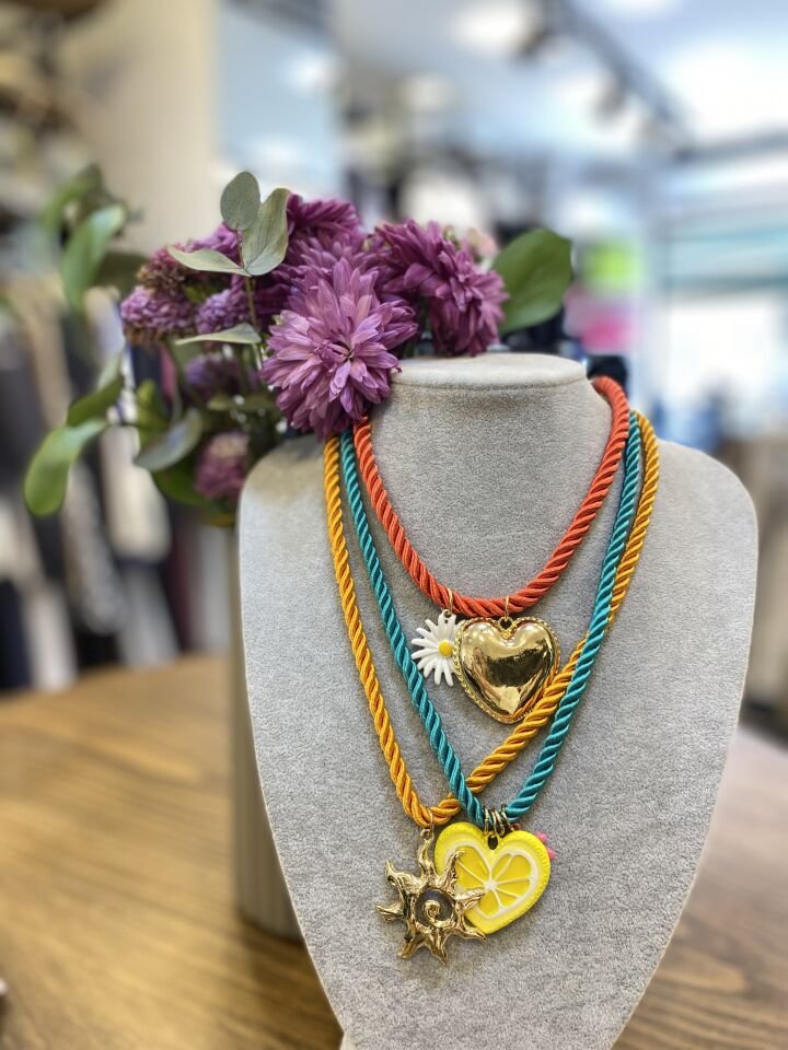 KORDON İPLİ LİMON KALP KO RENKLİ