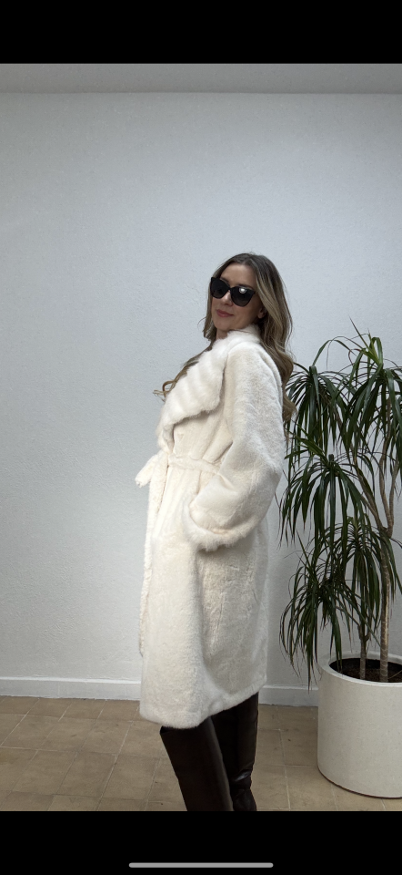 İTHAL DÜZ DESEN UZUN KÜRK DP059 Kahverengi - STD