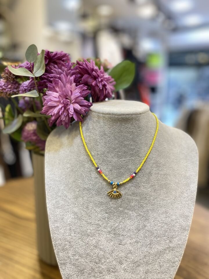 GÖZ FİGÜR BONC. CHOKER KO SARI