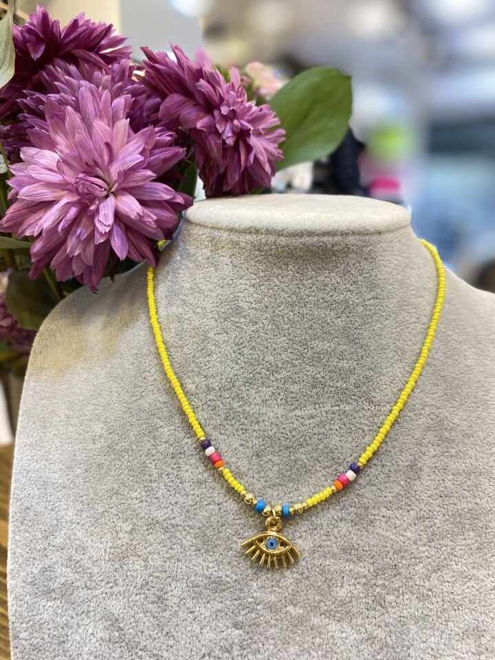 GÖZ FİGÜR BONC. CHOKER KO SARI