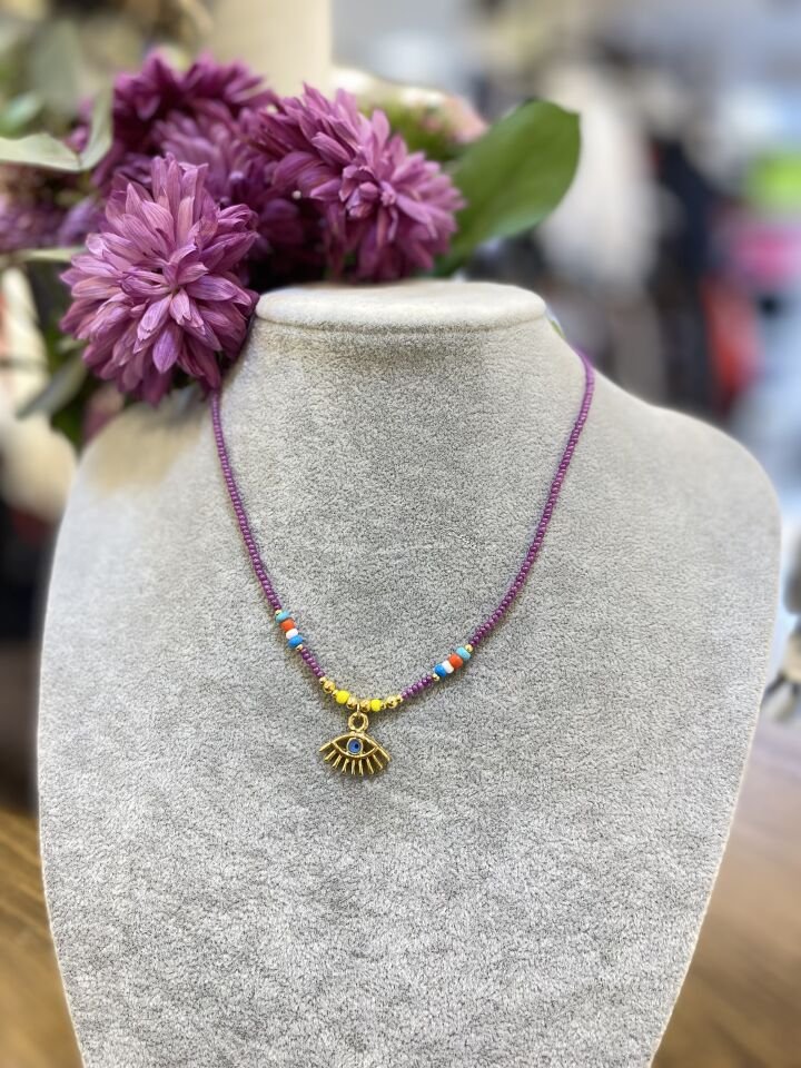 GÖZ FİGÜR BONC. CHOKER KO MOR