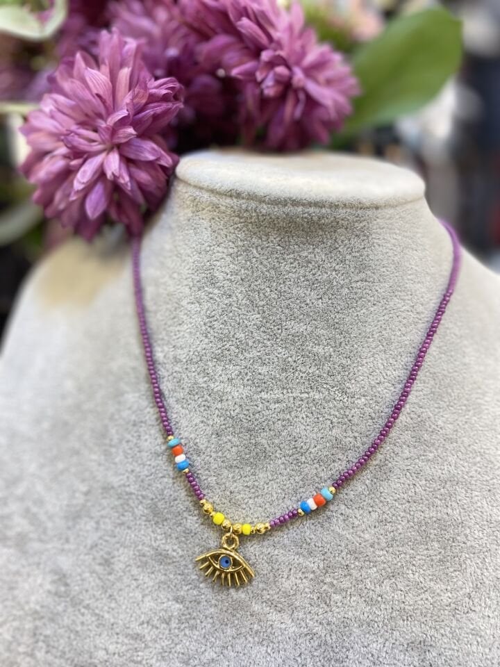 GÖZ FİGÜR BONC. CHOKER KO MOR