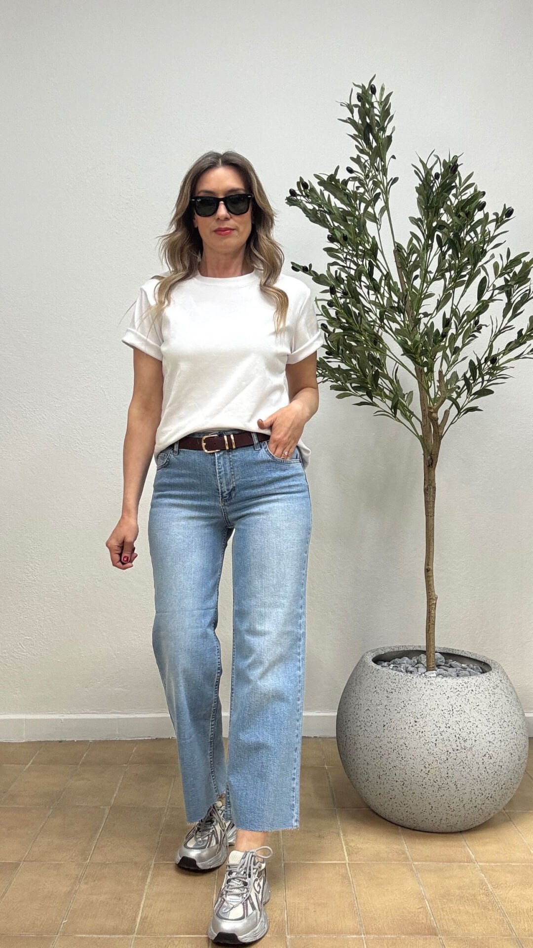 YÜKSEK BEL GENİŞ PAÇA JEAN 972 42 - Mavi