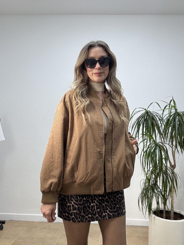 İTHAL TAŞLI BOMBER MONT STD - Yeşil