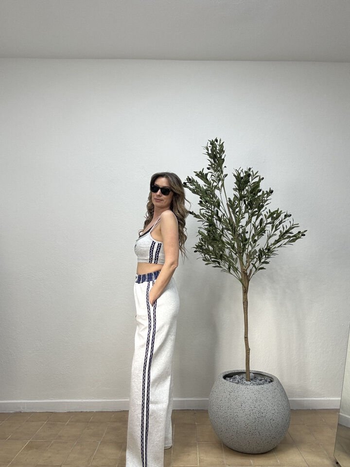 ÇİFT KAT GÖRÜNÜMLÜ CROP ATLET 0812 Gri - S