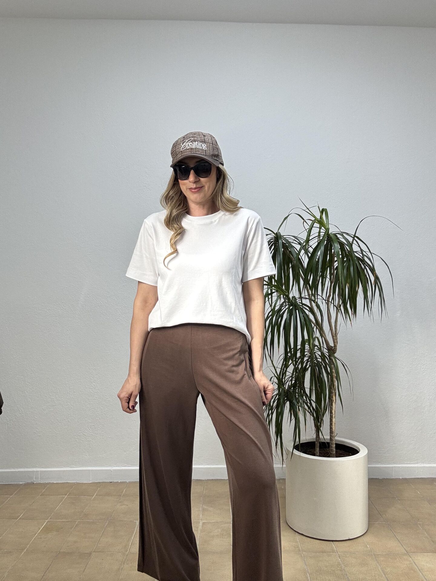 YANLARI AÇILAN MODAL PANTOLON 26Y1604 44 - Kahverengi