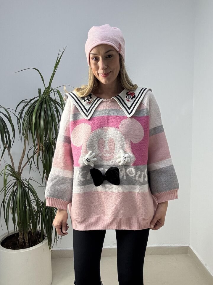 İTHAL MICKEY MOUSE KAZAK STD - Pembe