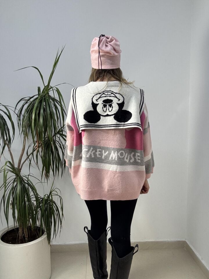 İTHAL MICKEY MOUSE KAZAK STD - Pembe