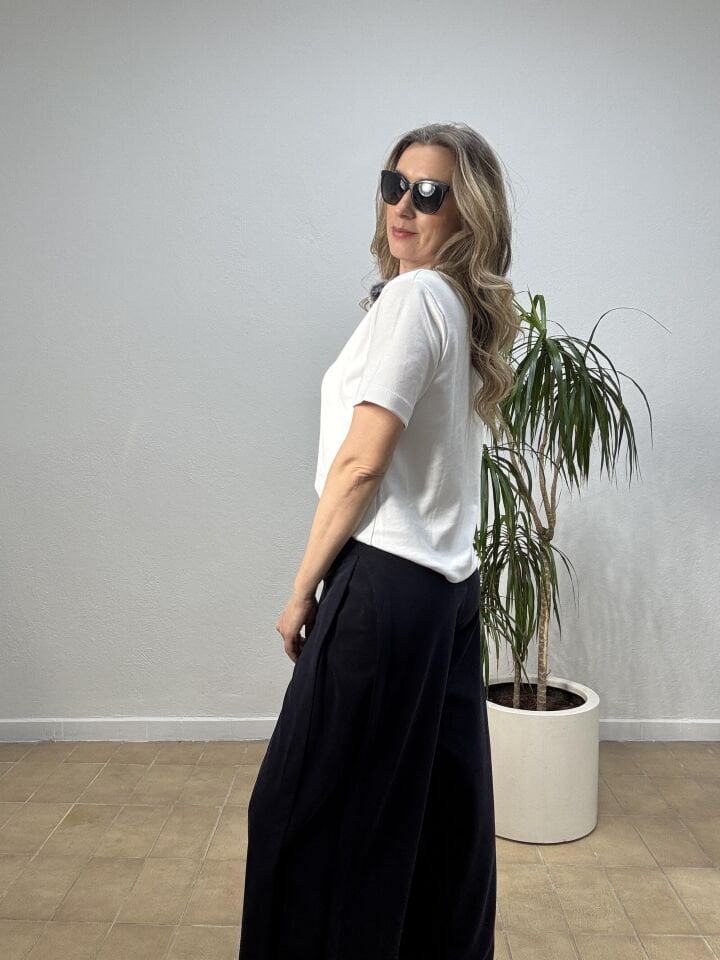 YANLARI AÇILAN MODAL PANTOLON 26Y1604 42 - Lacivert
