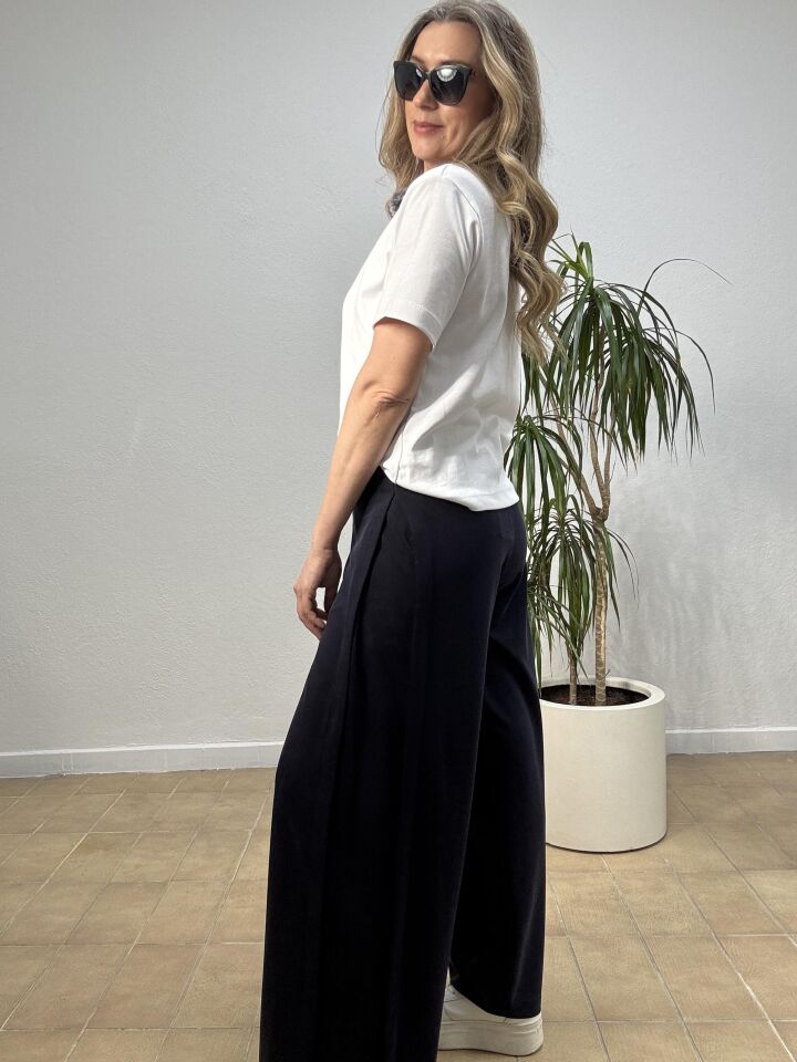 YANLARI AÇILAN MODAL PANTOLON 26Y1604 44 - Lacivert