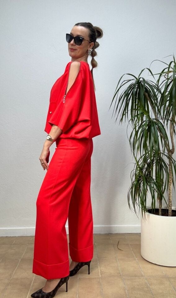 CEKETLİ 3LÜ ŞIK TAKIM 42 - Mercan