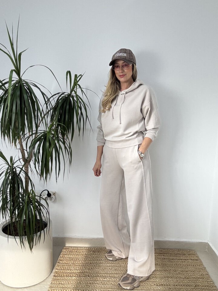 KAPŞONLU MODAL OYSHO TAKIM BEJ / M