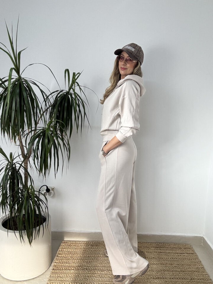 KAPŞONLU MODAL OYSHO TAKIM BEJ / M