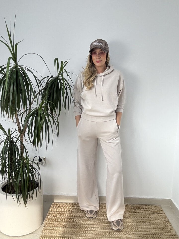 KAPŞONLU MODAL OYSHO TAKIM BEJ / M