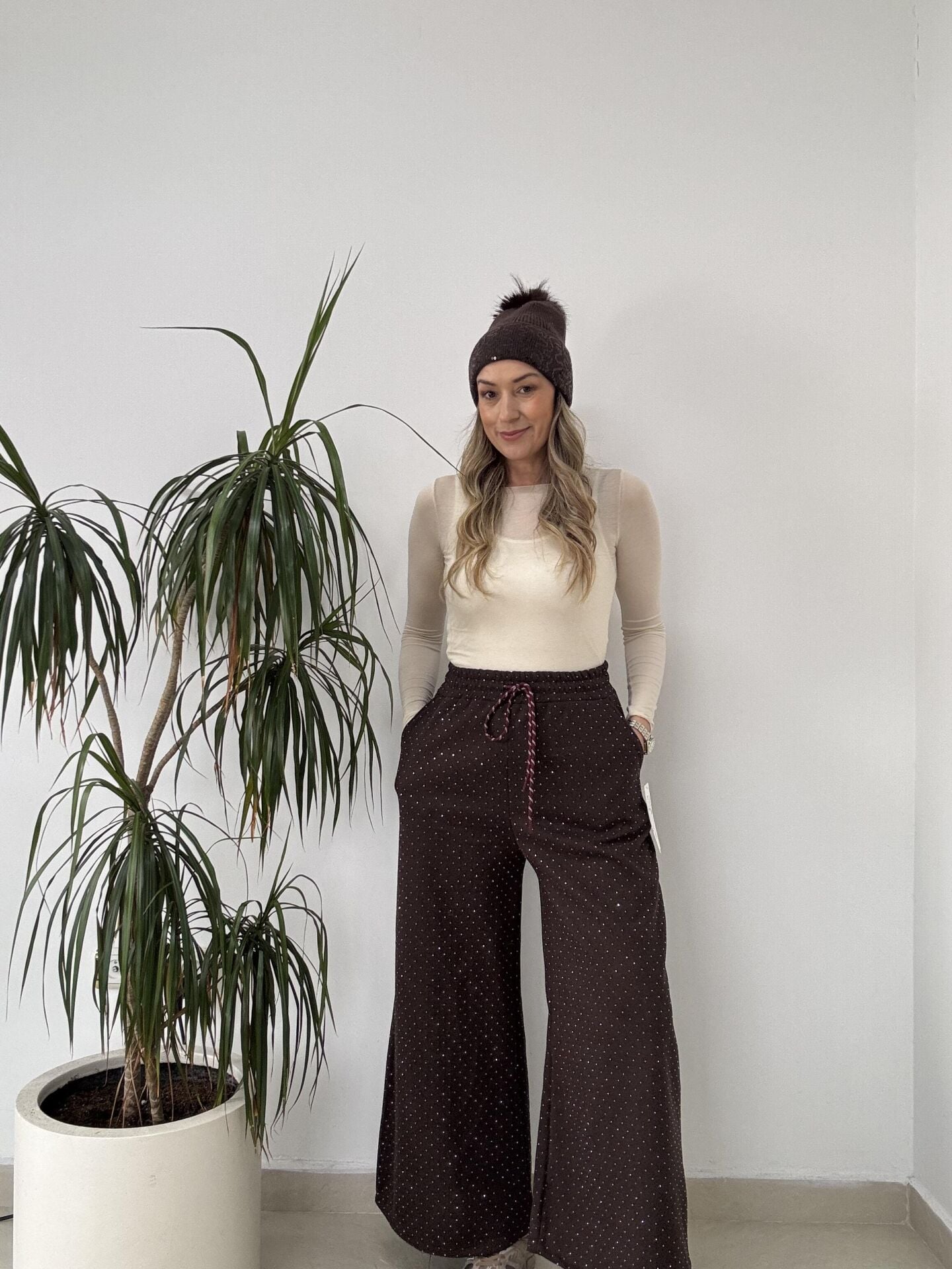 İTHAL TAŞLI PALAZZO PANTOLON KHV / STD