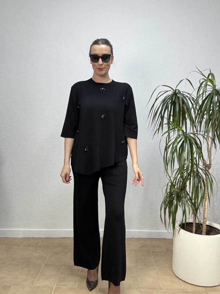 İTHAL FİYONKLU TAKIM STD - Siyah