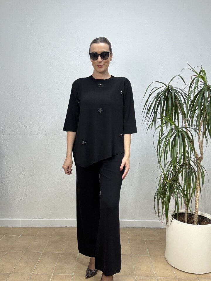 İTHAL FİYONKLU TAKIM STD - Siyah