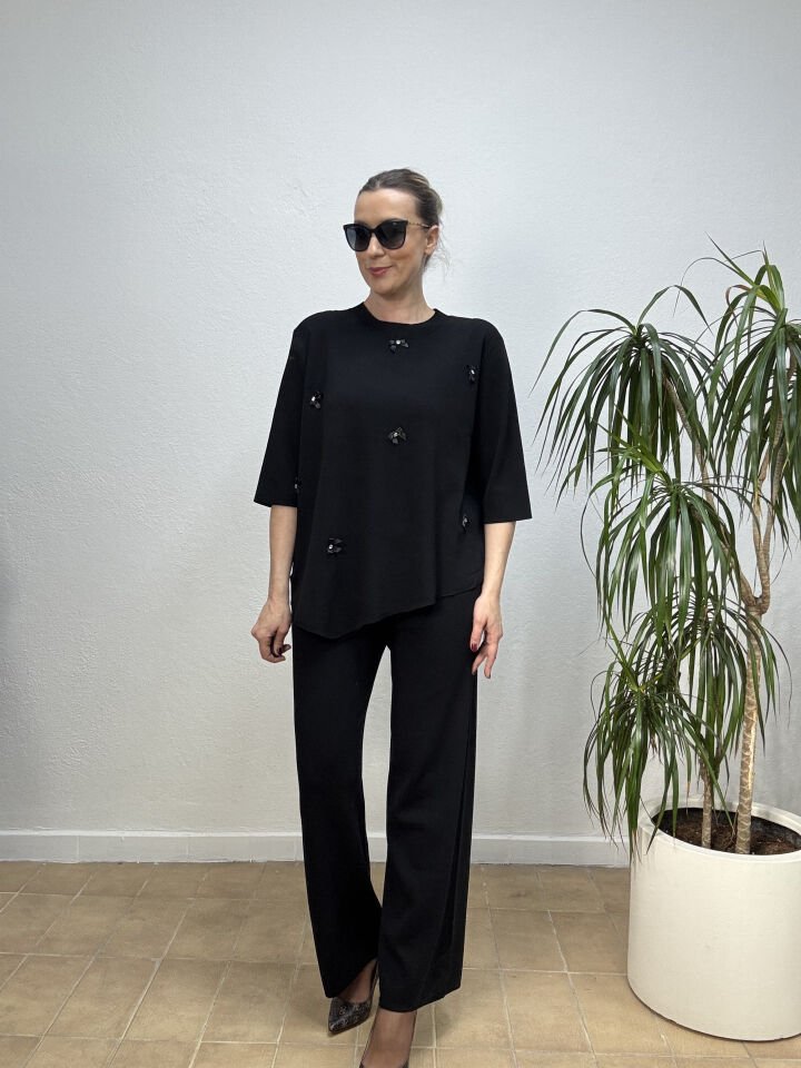 İTHAL FİYONKLU TAKIM STD - Siyah