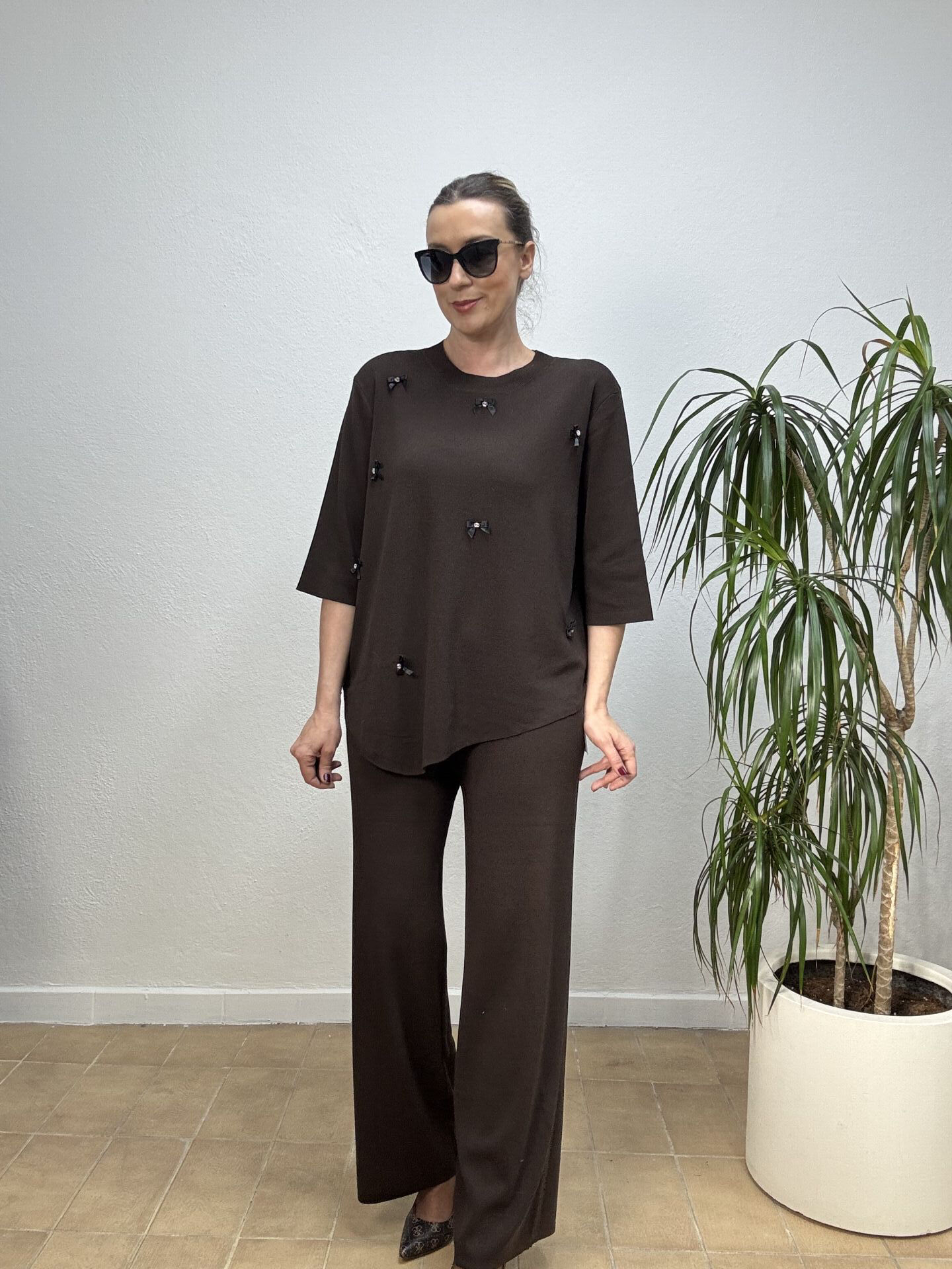 İTHAL FİYONKLU TAKIM STD - Kahverengi