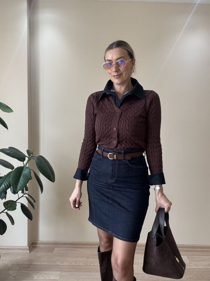 KISA KOT KEMERLİ ETEK LCV / 34