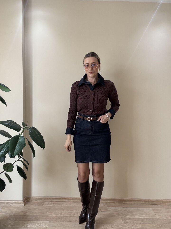 KISA KOT KEMERLİ ETEK LCV / 34