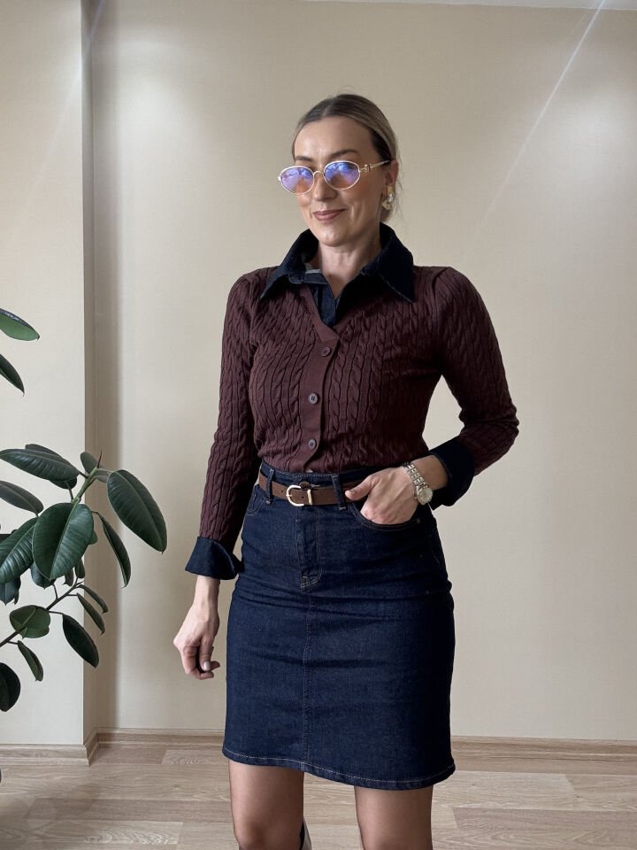 KISA KOT KEMERLİ ETEK LCV / 34