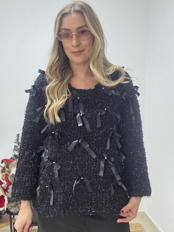 İTHAL KURDELELİ TRİKO SİYAH/STD