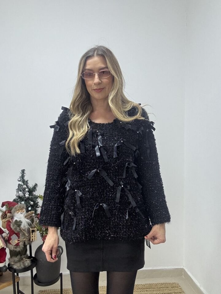 İTHAL KURDELELİ TRİKO SİYAH/STD