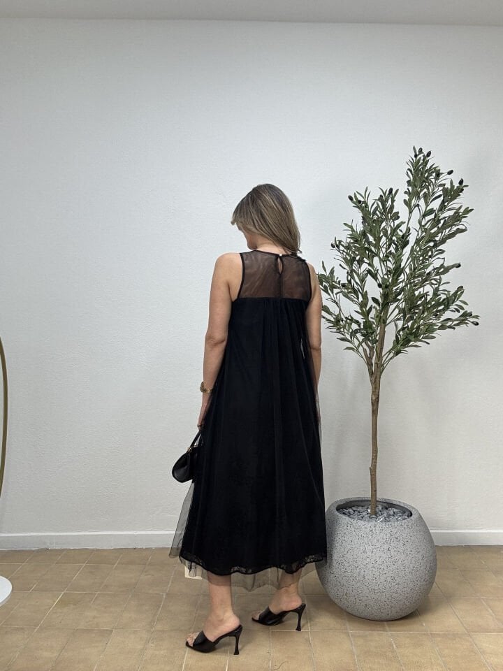 İTHAL TÜL ELBİSE 3004-8