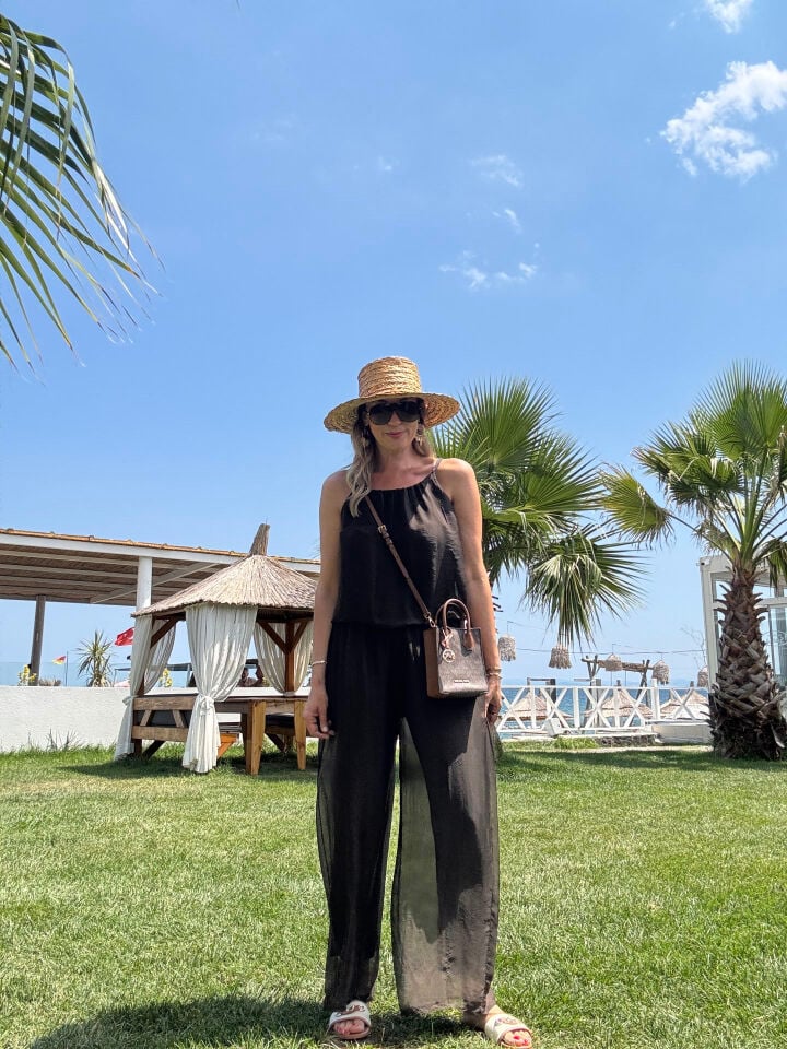 İTHAL İPEK ASKILI ASTARLI TULUM 64926 STD - Kahverengi