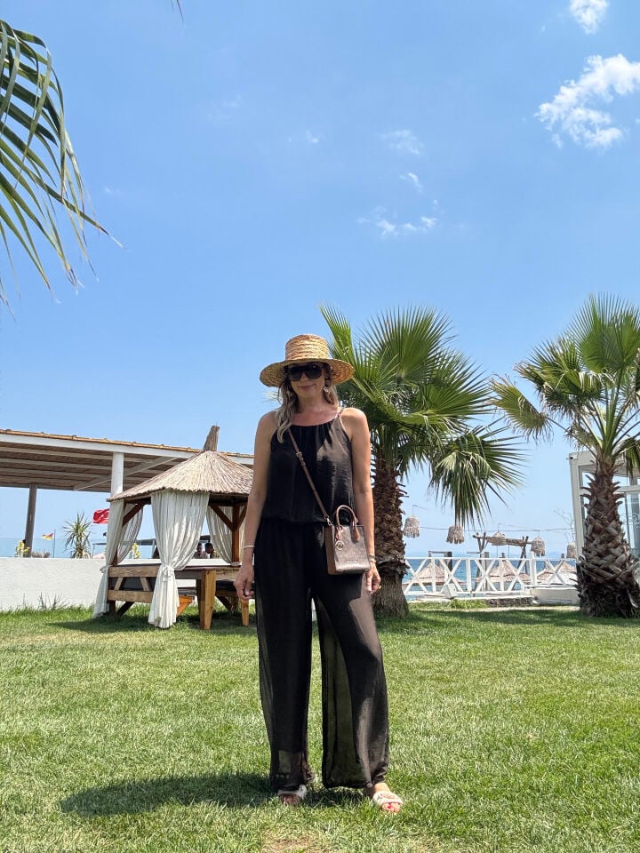 İTHAL İPEK ASKILI ASTARLI TULUM 64926 STD - Kahverengi