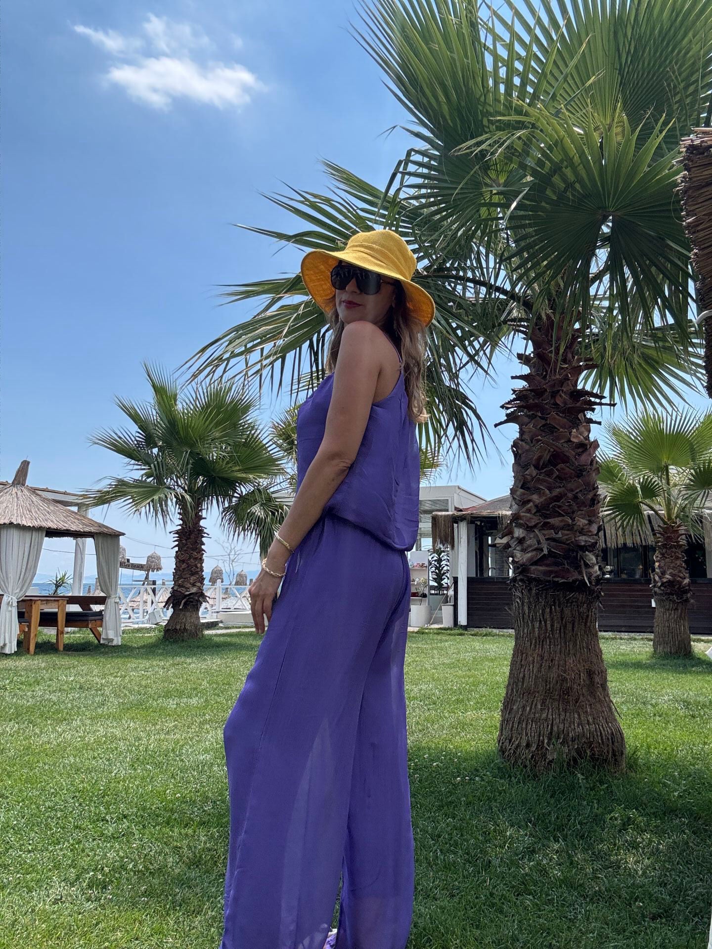 İTHAL İPEK ASKILI ASTARLI TULUM 64926 STD - Mor