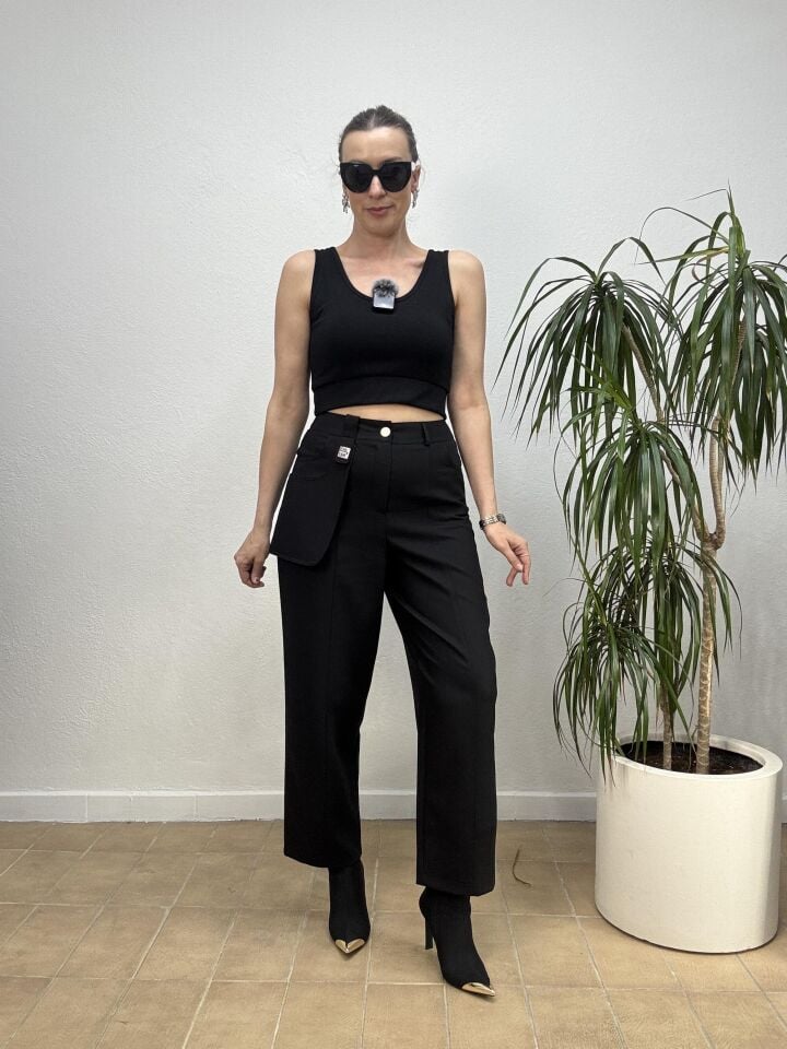 KYLIE CEP AKS PANTOLON 2612 42 - Siyah