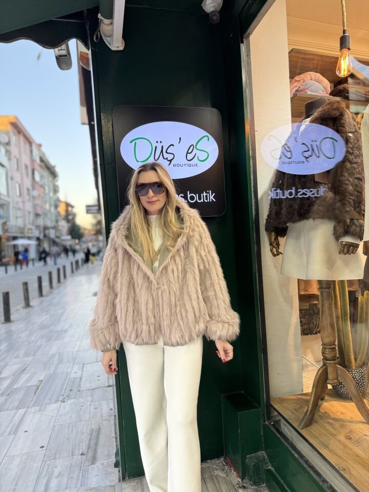 İTHAL ÇİFT TARAFLI FİL DİŞİ DÜĞMELİ MONT HAKİ / STD