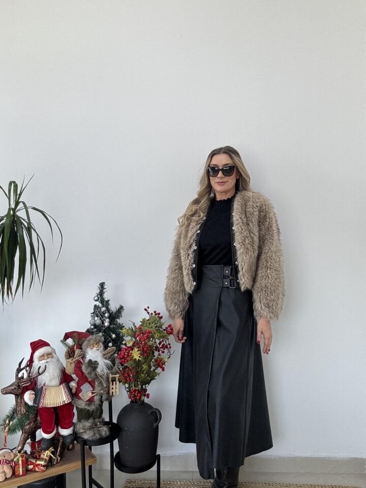 İTHAL BROŞ DÜĞMELİ KISA CEKET AÇIK KHV / STD