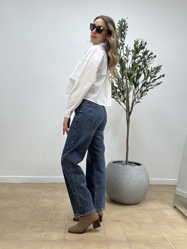 VINTAGE DÜZ PAÇA JEAN MAVİ / 30