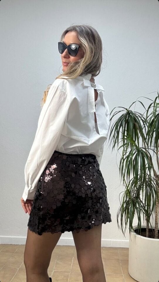 İTHAL PAYETLİ MİNİ ETEK KHV / L