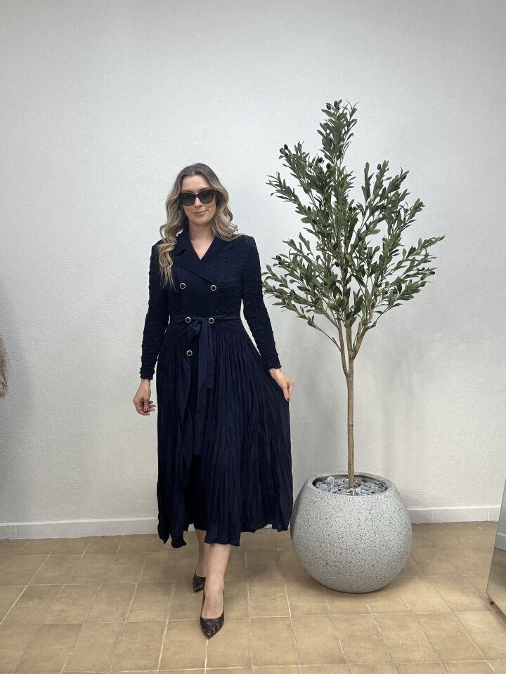 İTHAL AKORDİYON KUMAŞ DÜRÜMCÜK ELBİSE LCV / STD