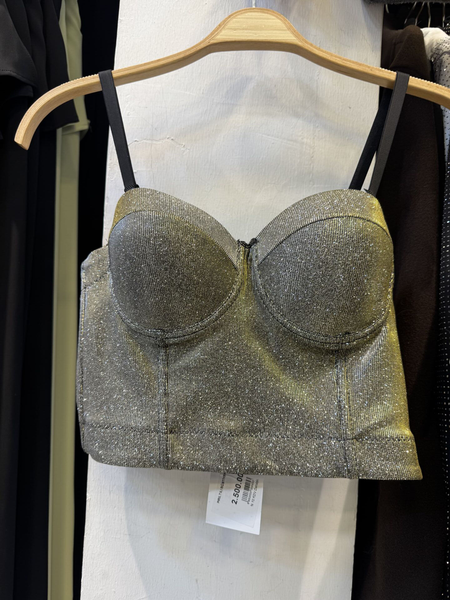 İTHAL PIRILTILI BÜSTİYER GRİ / 38