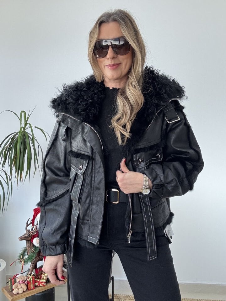 İTHAL İÇİ KÜRK DIŞI NUBUK MONT İTHAL İÇİ KÜRK DIŞI NUBUK MONT/SIYAH/STD