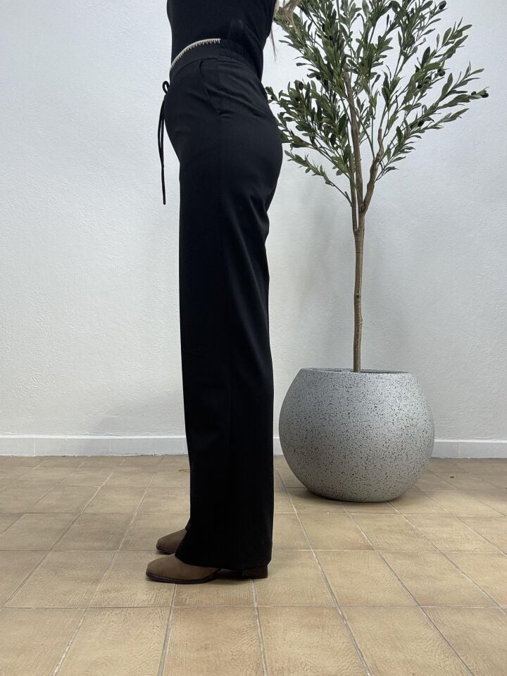 KYLİE BEL LASTİKLİ PANTOLON 2617 Siyah - 40