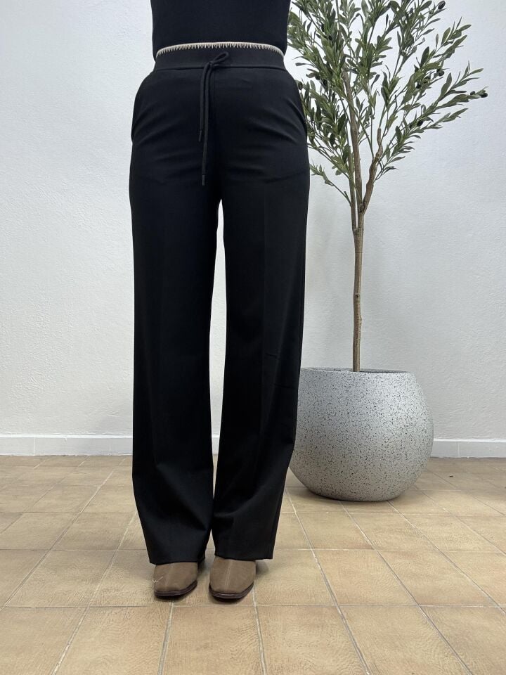 KYLİE BEL LASTİKLİ PANTOLON 2617 Siyah - 40