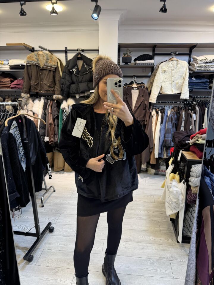 İTHAL TEDİLİ KADİFE CEKET SİYAH / STD