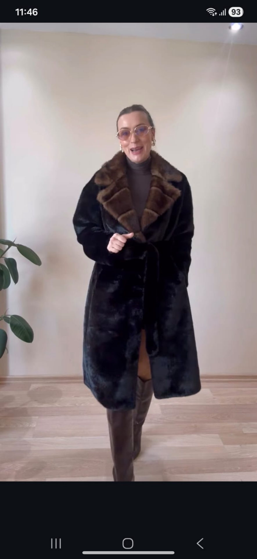 İTHAL YAKASI KHV UZUN SİYAH KÜRK SİYAH / STD