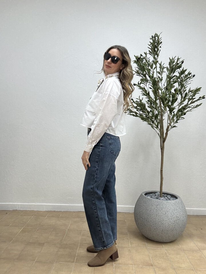 VINTAGE DÜZ PAÇA JEAN MAVİ / 26