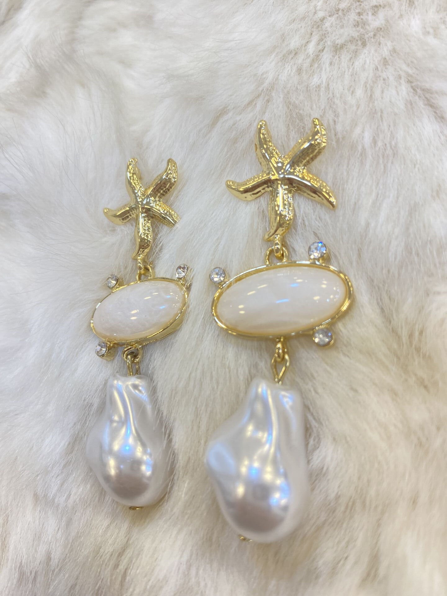 D.YILDIZ İNCİ UZUN KÜ BEYAZ / ALTIN