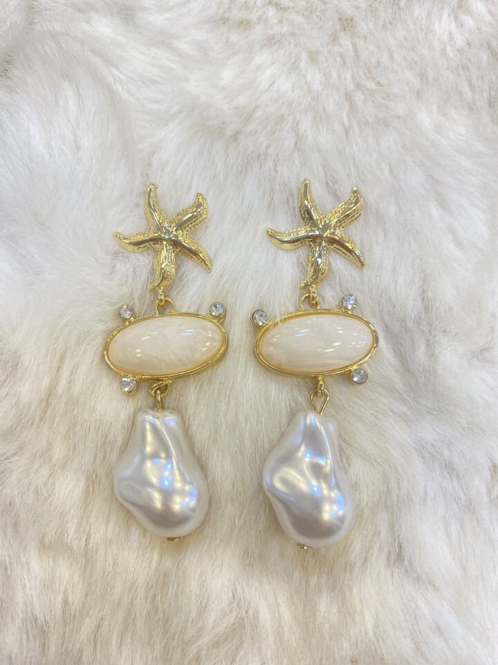 D.YILDIZ İNCİ UZUN KÜ BEYAZ / ALTIN